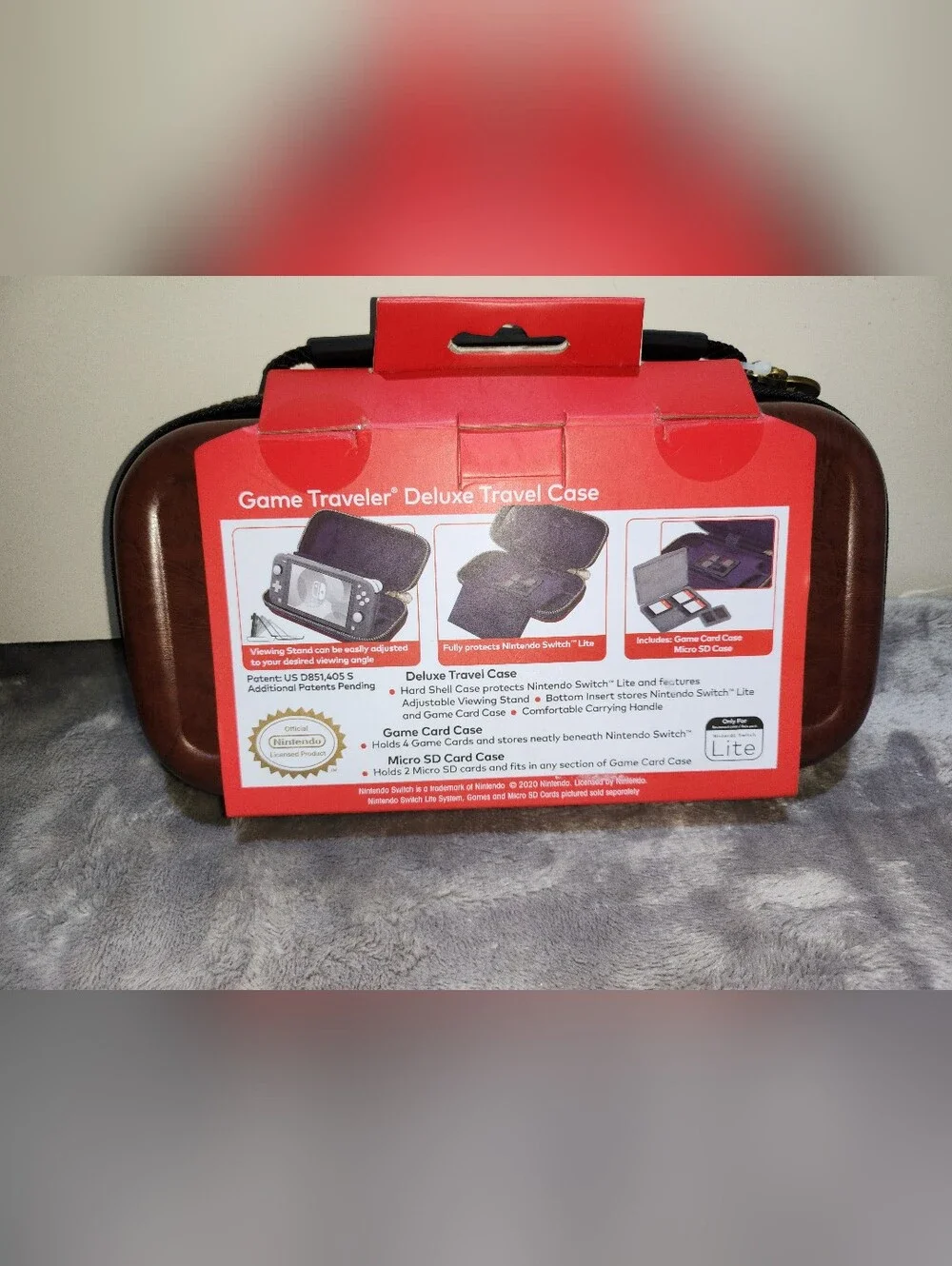 RDS Industries, Zelda Edition, Brown Game Traveler Deluxe Travel Case for Ninten